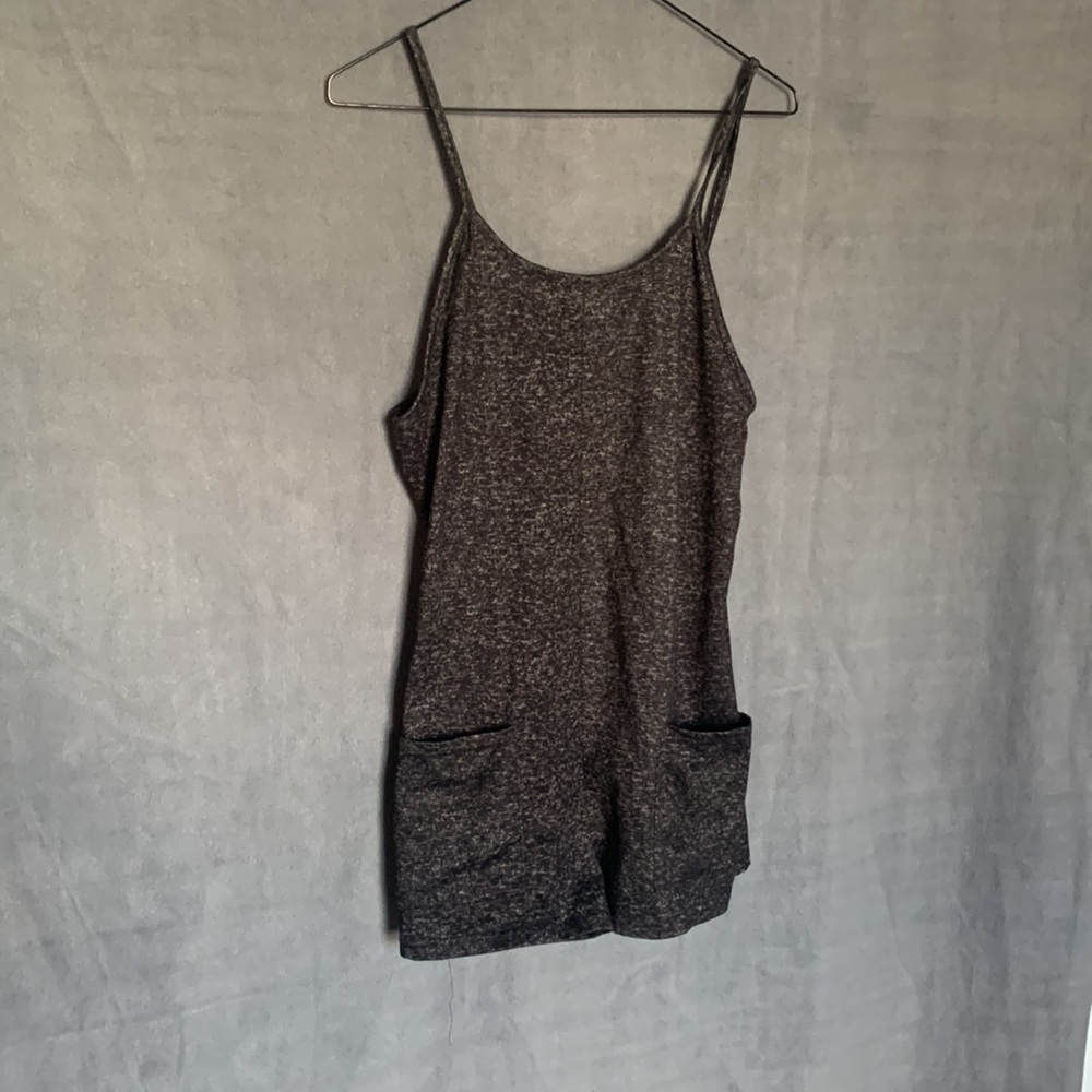 Faded gray tone - shorts romper